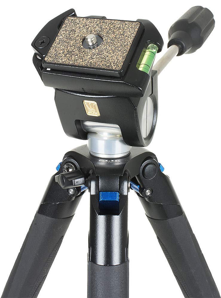 Slik Sprint PRO III Travel Tripod EZ w/SH-707E 2-Way Head for Mirrorless/DSLR Sony Nikon Canon Fuji Cameras and More - Black (611-853) - Image 1